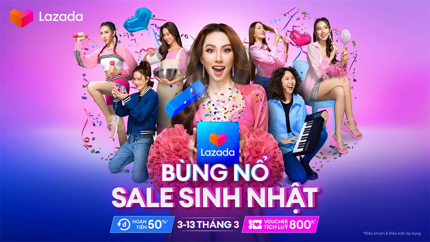 Lazada tung lễ hội mua sắm “Bùng nổ sale sinh nhật”