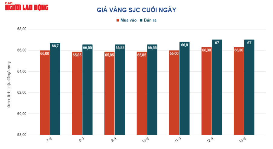 Gi&aacute; v&agrave;ng h&ocirc;m nay 14-3: V&agrave;ng nhẫn 24K tăng rất mạnh - Ảnh 2.