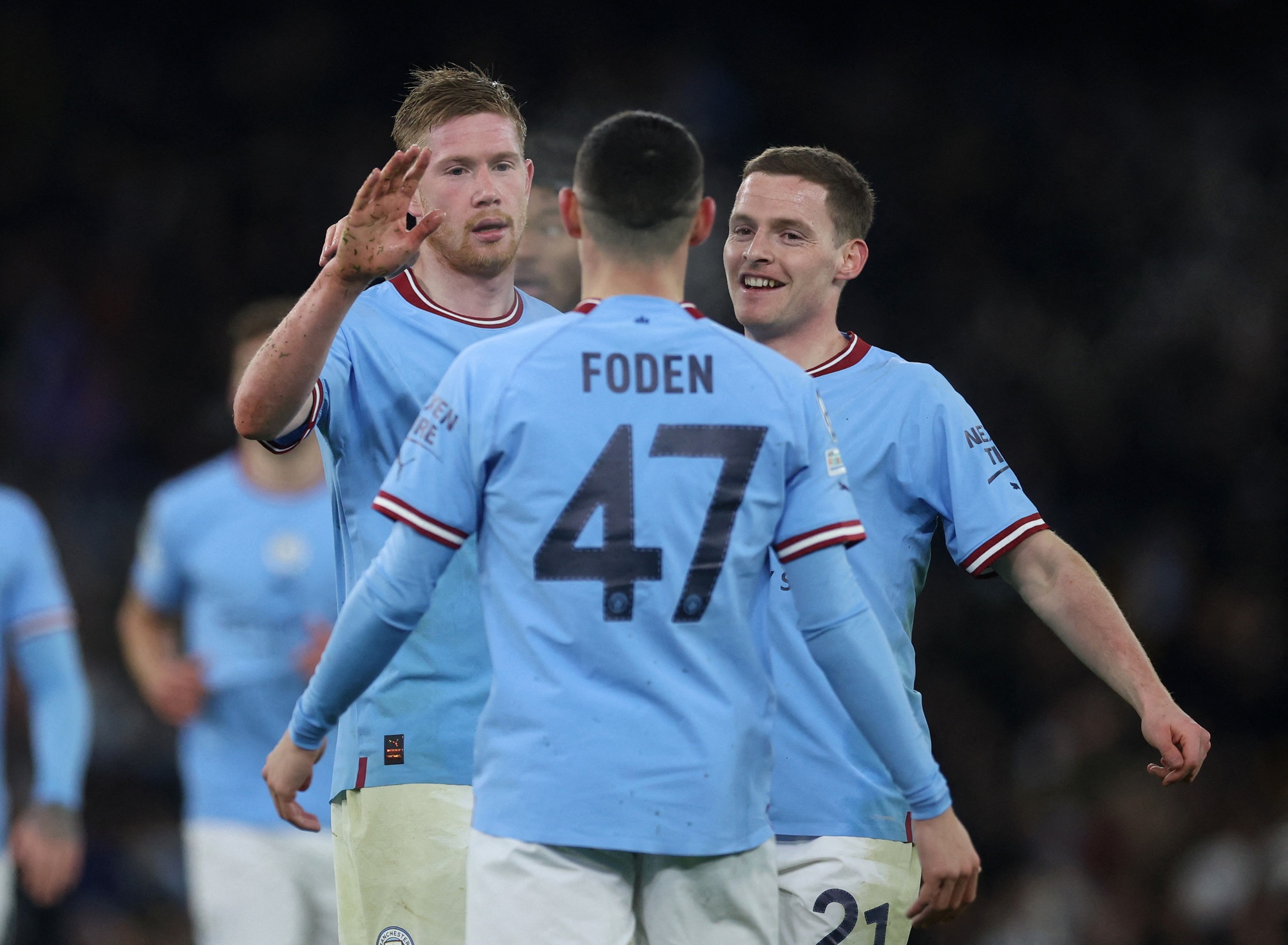 Haaland b&ugrave;ng nổ 5 b&agrave;n, Man City thắng hủy diệt RB Leipzig 7-0 - Ảnh 6.