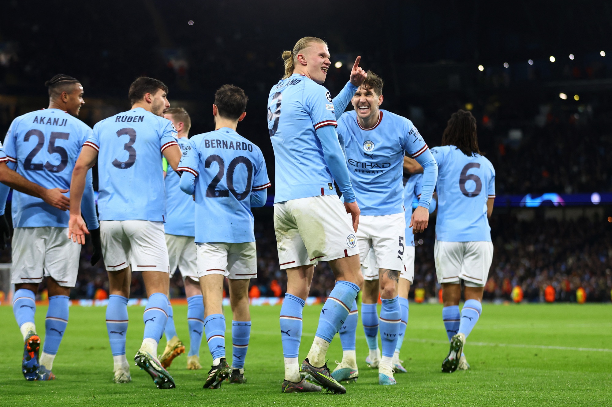 Haaland b&ugrave;ng nổ 5 b&agrave;n, Man City thắng hủy diệt RB Leipzig 7-0 - Ảnh 7.