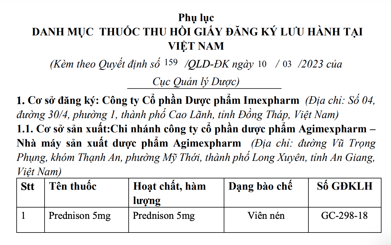 Thu hồi loại thuốc kháng viêm được bán phổ biến - Ảnh 1.