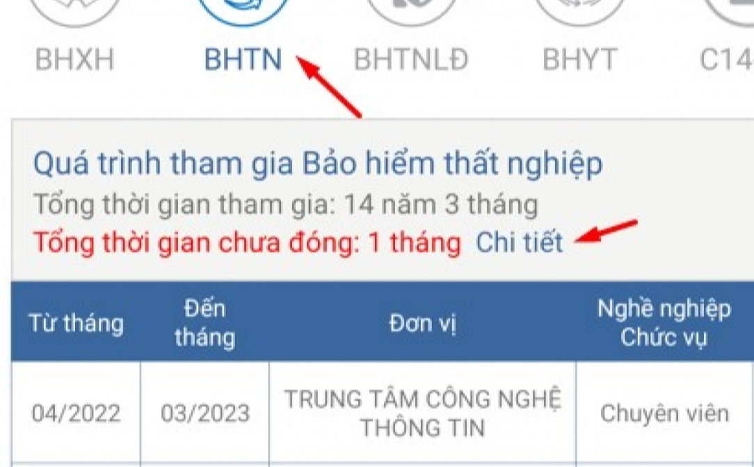 Bổ sung tính năng thời gian chưa đóng BHXH trên VssID