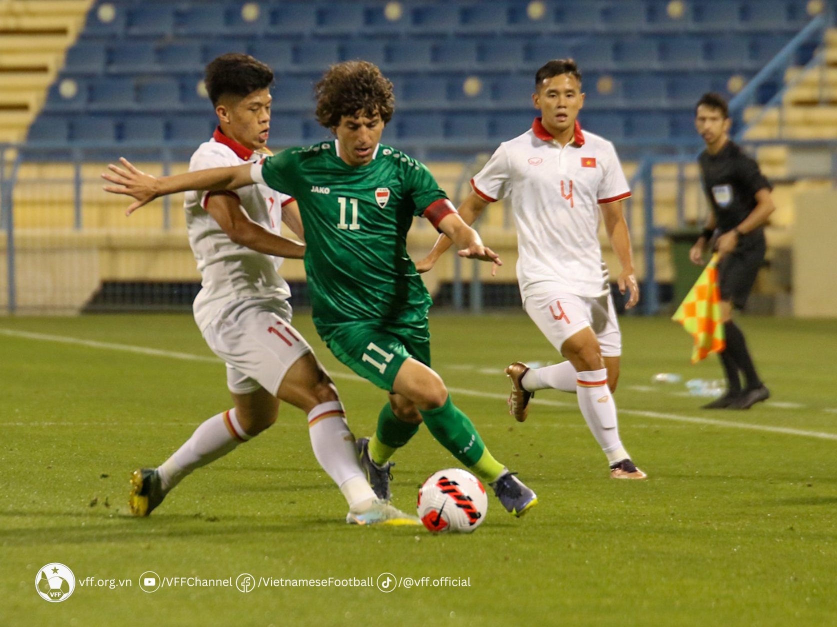 Nhận thẻ đỏ sớm, U23 Việt Nam thua đậm ở trận ra quân Doha Cup 2023