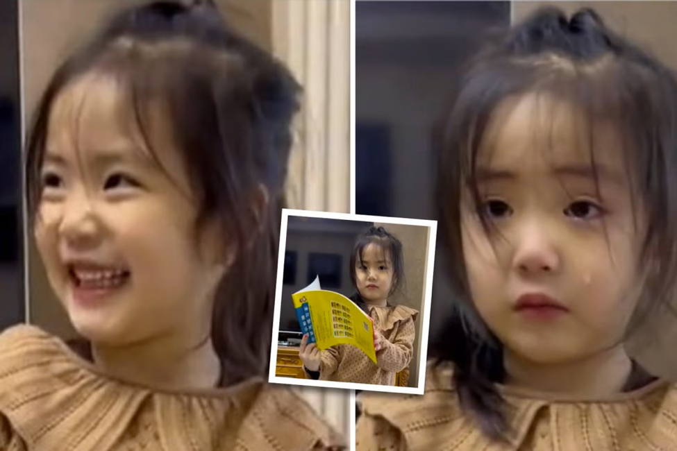 Mở “món quà bất ngờ” từ bố, bé gái háo hức rồi bật khóc nức nở