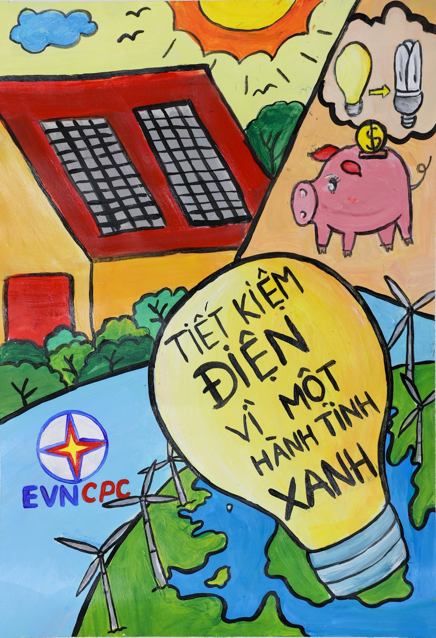 Em vẽ tranh, dựng video&hellip; tuy&ecirc;n truyền tiết kiệm điện - Ảnh 4.