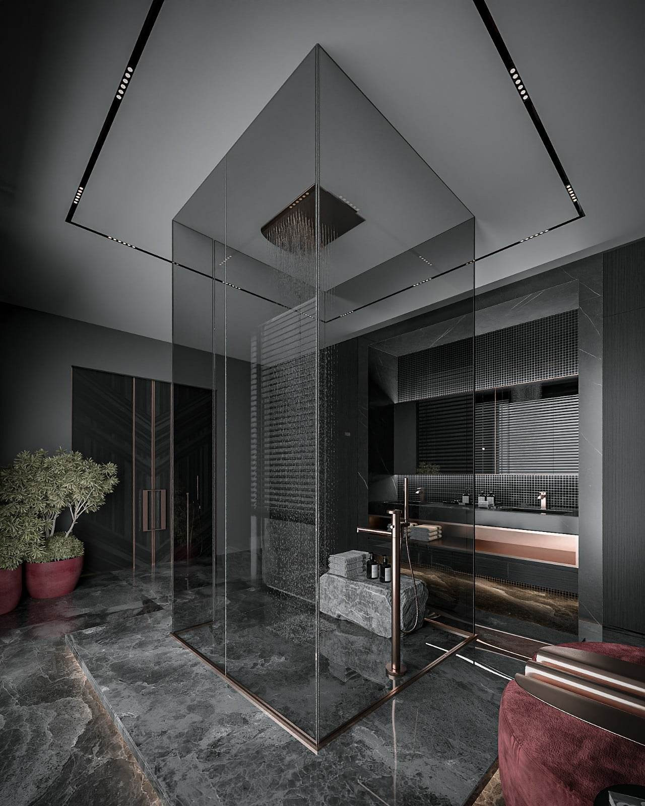 Biệt thự đen huyền bí rộng 650m2 ở Sài Gòn, mang đậm tính nghệ thuật - Ảnh 8.
