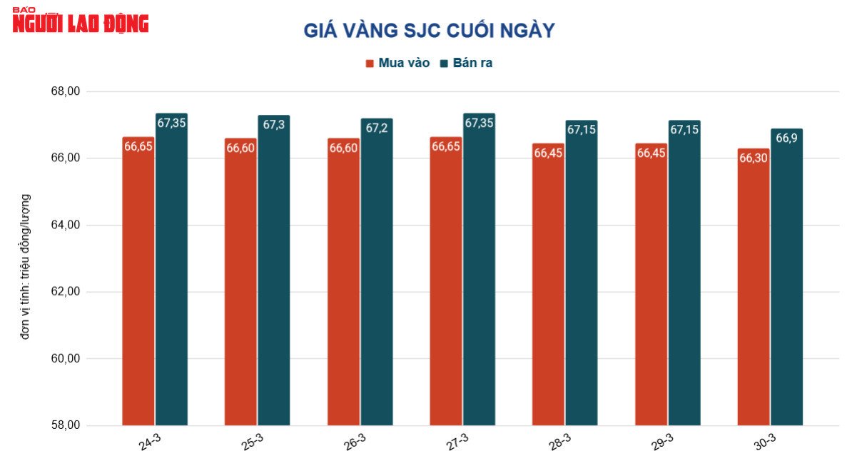 Gi&aacute; v&agrave;ng h&ocirc;m nay 31-3: Bất ngờ tăng trở lại - Ảnh 2.