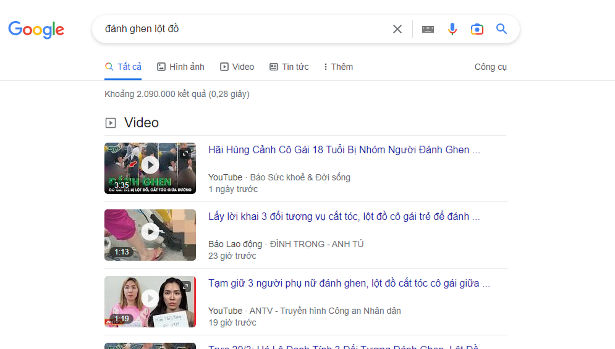 Lột quần áo cô gái 18 tuổi ở Bình Dương: Kinh hãi câu trả lời từ Google - Ảnh 2.