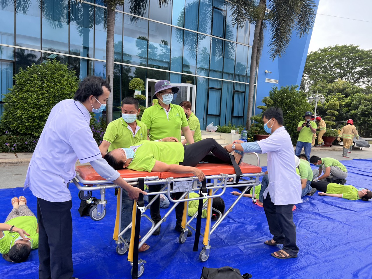 VWS diễn tập chữa ch&aacute;y v&agrave; cứu nạn cứu hộ - Ảnh 3.