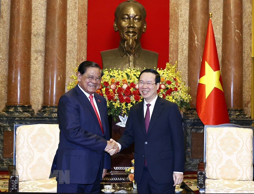 Chủ tịch nước V&otilde; Văn Thưởng tiếp Ph&oacute; Thủ tướng Campuchia - Ảnh 5.