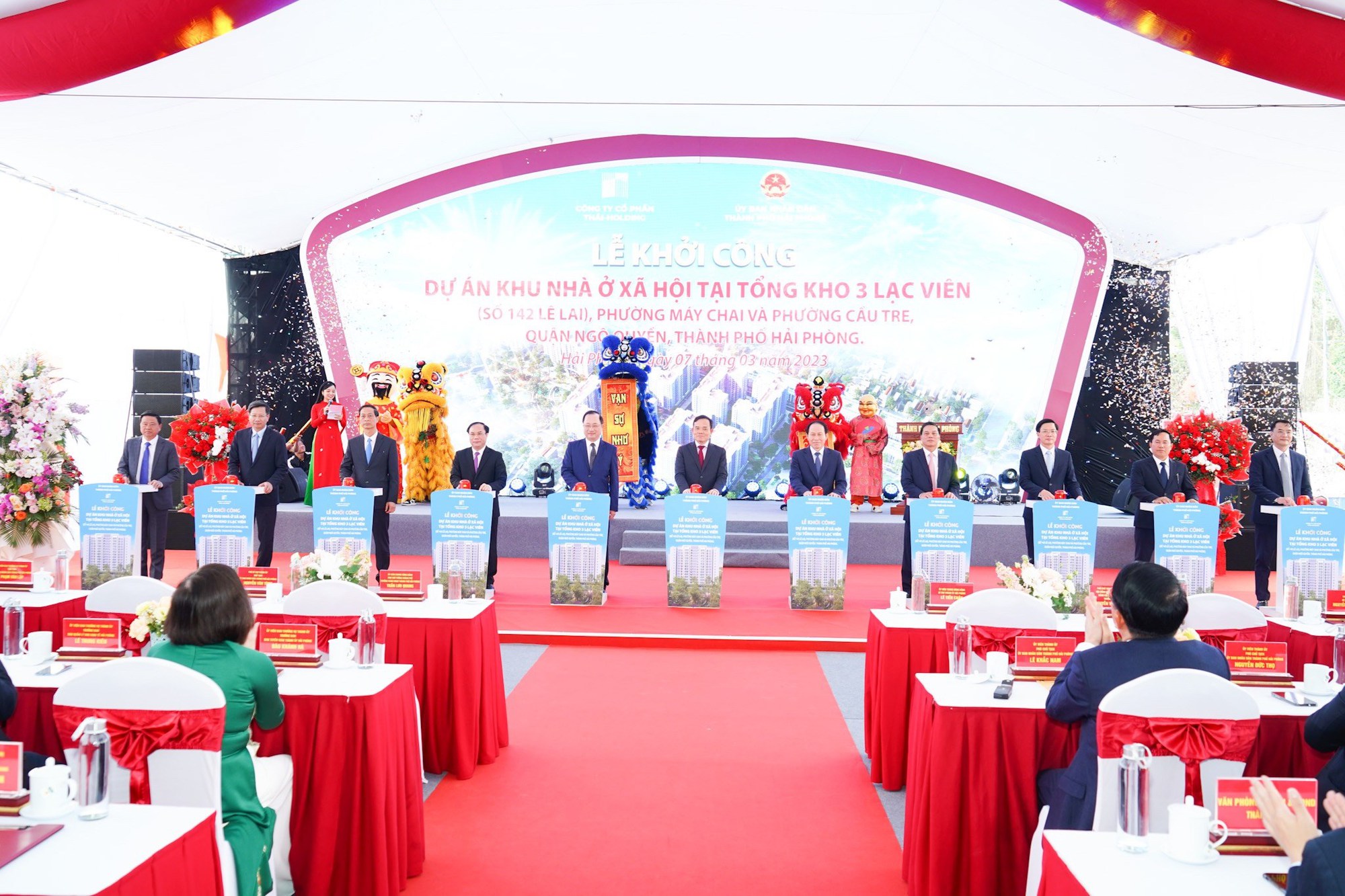 Khởi công khu nhà ở xã hội tổng vốn đầu tư hơn 4.865 tỉ đồng - Ảnh 1.