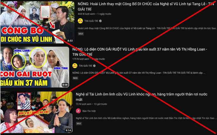 Gia đ&igrave;nh NSƯT Vũ Linh bức x&uacute;c khi c&aacute;c YouTuber, TikToker phao tin thất thiệt - Ảnh 4.