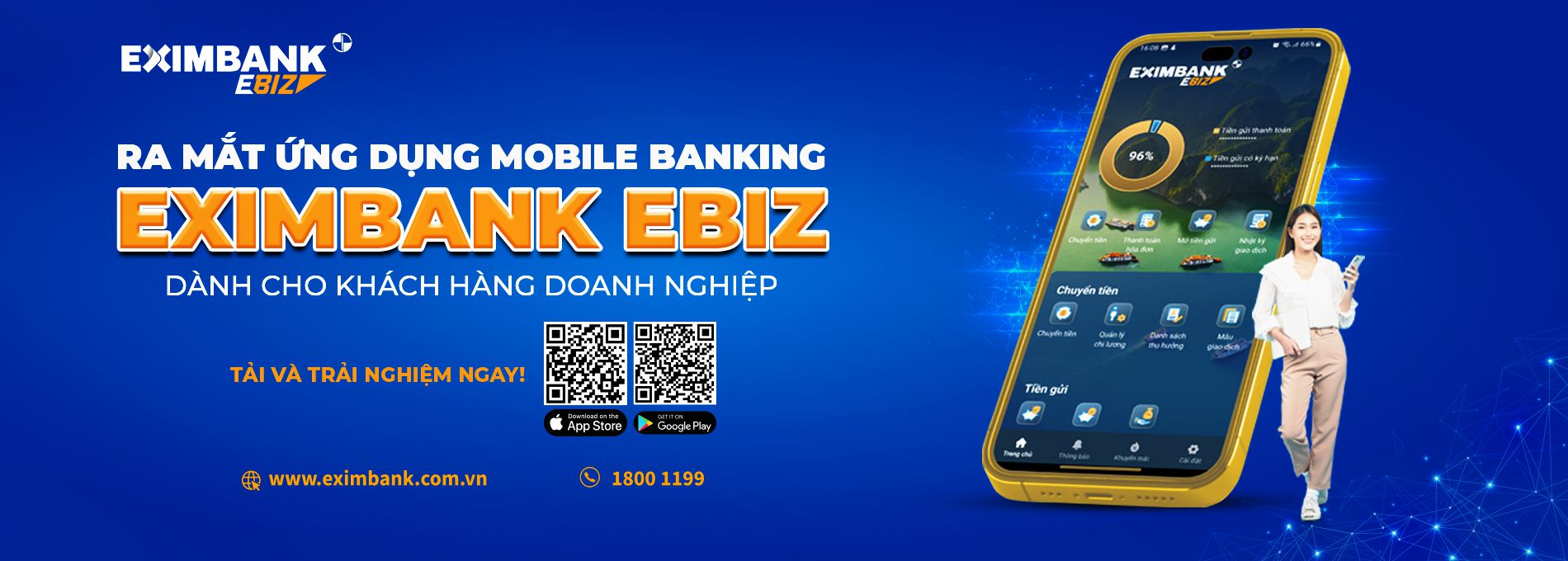 Eximbank ch&agrave;o s&acirc;n ứng dụng Mobile Banking Eximbank EBiz d&agrave;nh cho doanh nghiệp - Ảnh 1.