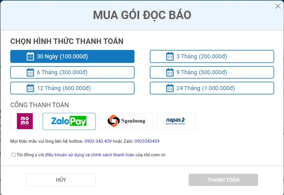 GIỚI THIỆU CỔNG THU PHÍ ĐỌC BÁO “DÀNH CHO BẠN ĐỌC VIP” - Ảnh 1.