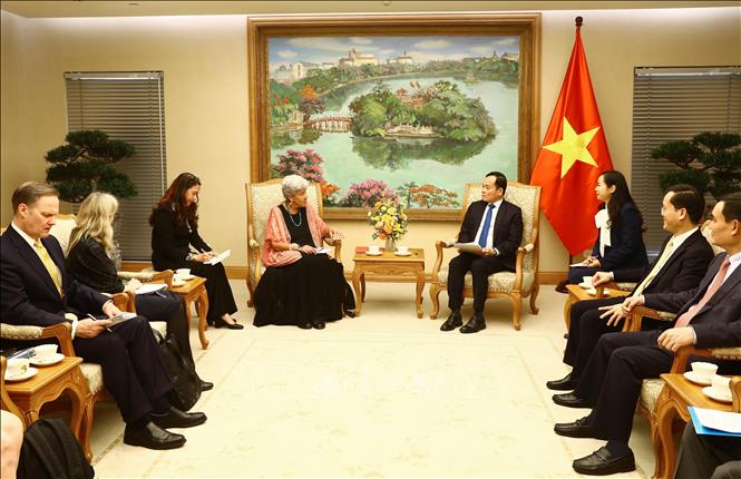 Ph&oacute; Thủ tướng Trần Lưu Quang tiếp Thứ trưởng Bộ Thương mại Mỹ - Ảnh 3.