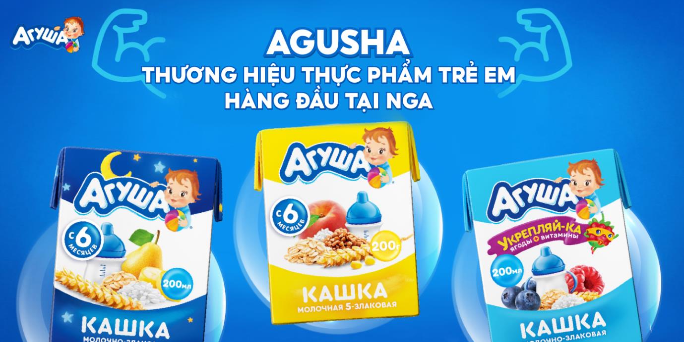 Agusha - Thương hiệu thực phẩm trẻ em đến từ Nga