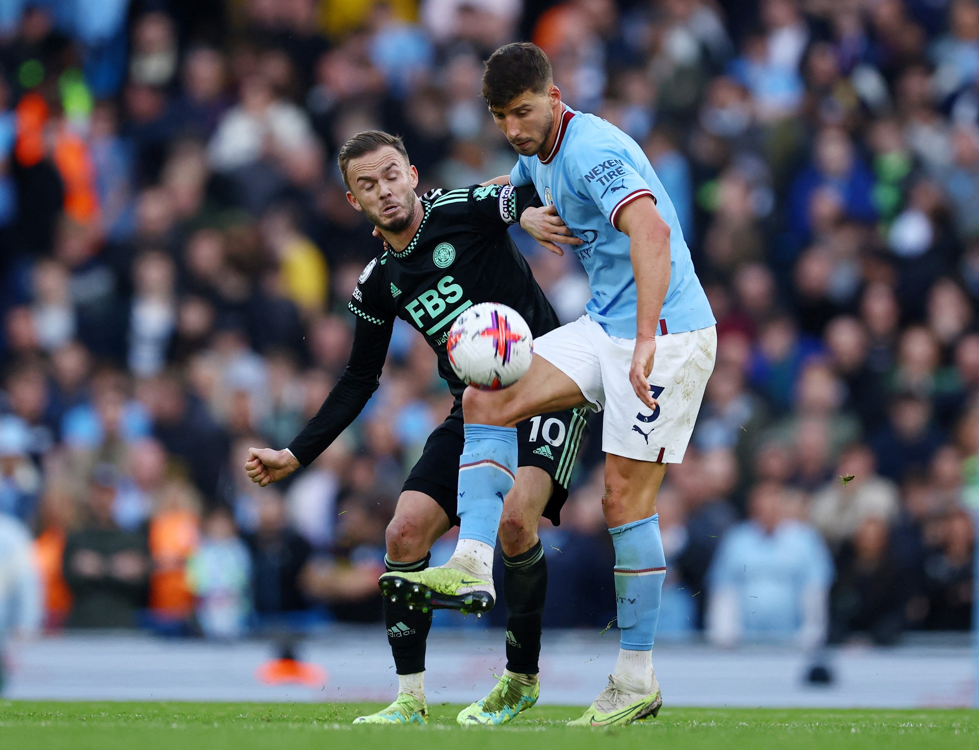 Haaland lập kỷ lục ghi b&agrave;n, Man City hủy diệt Leicester - Ảnh 6.