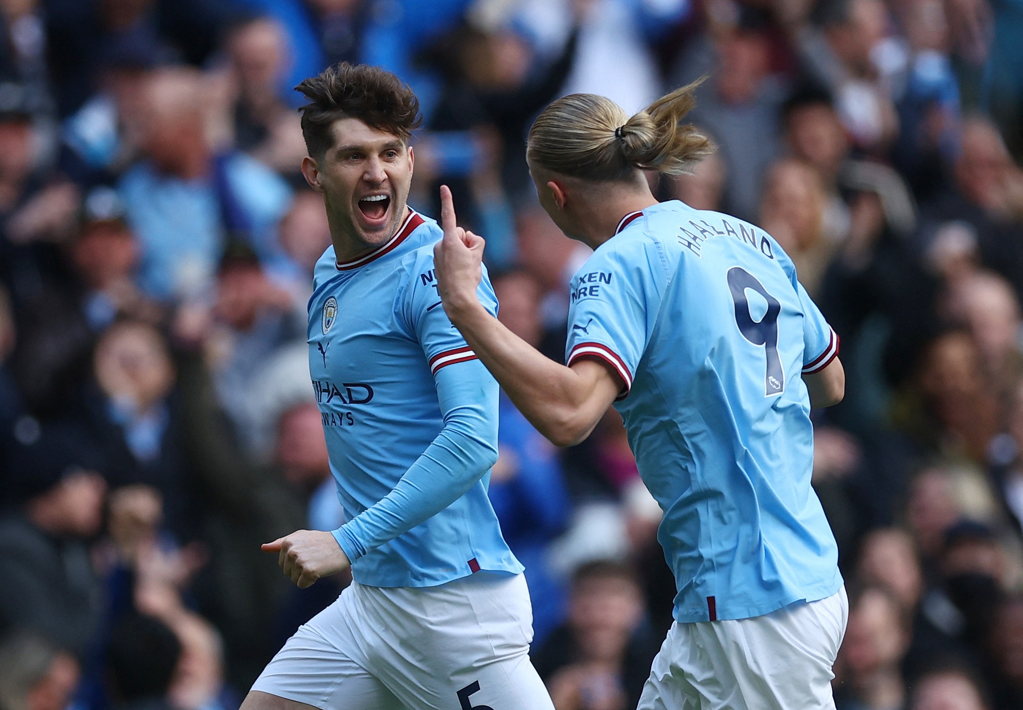 Haaland lập kỷ lục ghi b&agrave;n, Man City hủy diệt Leicester - Ảnh 2.