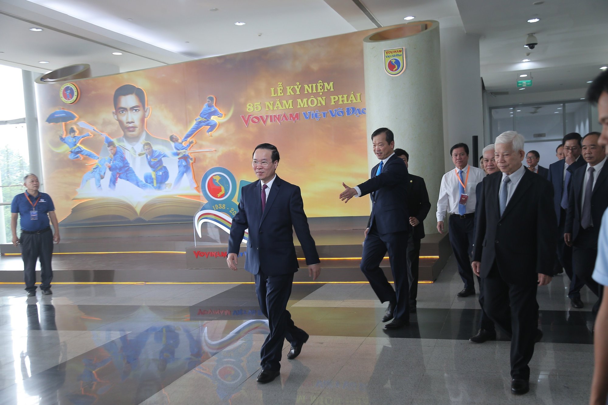 Chủ tịch nước V&otilde; Văn Thưởng dự lễ kỷ niệm 85 năm th&agrave;nh lập Vovinam - Ảnh 1.