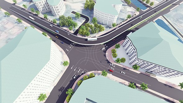 Nhà thầu thất hứa, dự án cầu vượt chữ C gần 150 tỉ đồng lại chậm tiến độ - Ảnh 3.