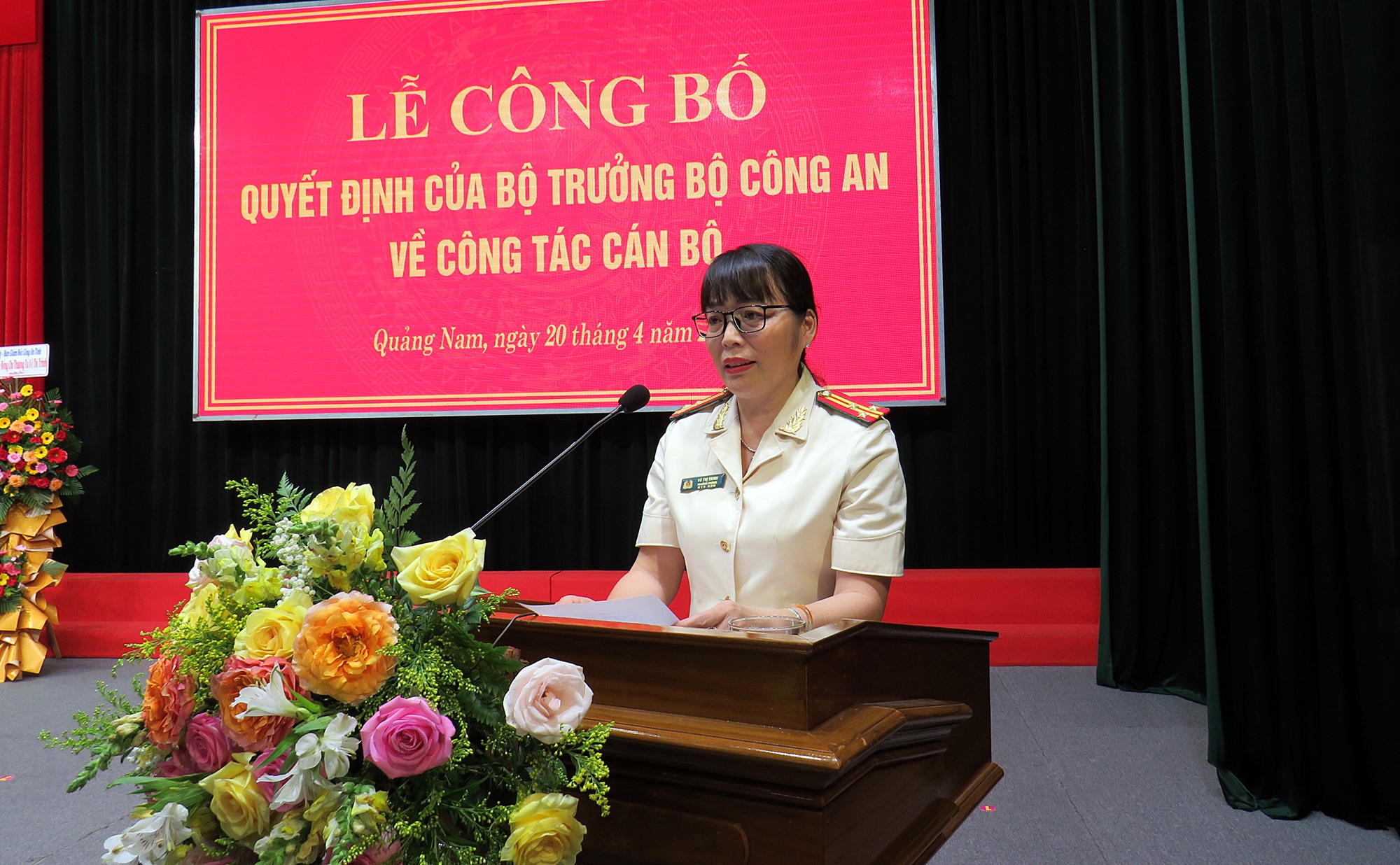 C&ocirc;ng bố quyết định của Bộ trưởng Bộ C&ocirc;ng an về nh&acirc;n sự ở Quảng Nam - Ảnh 1.