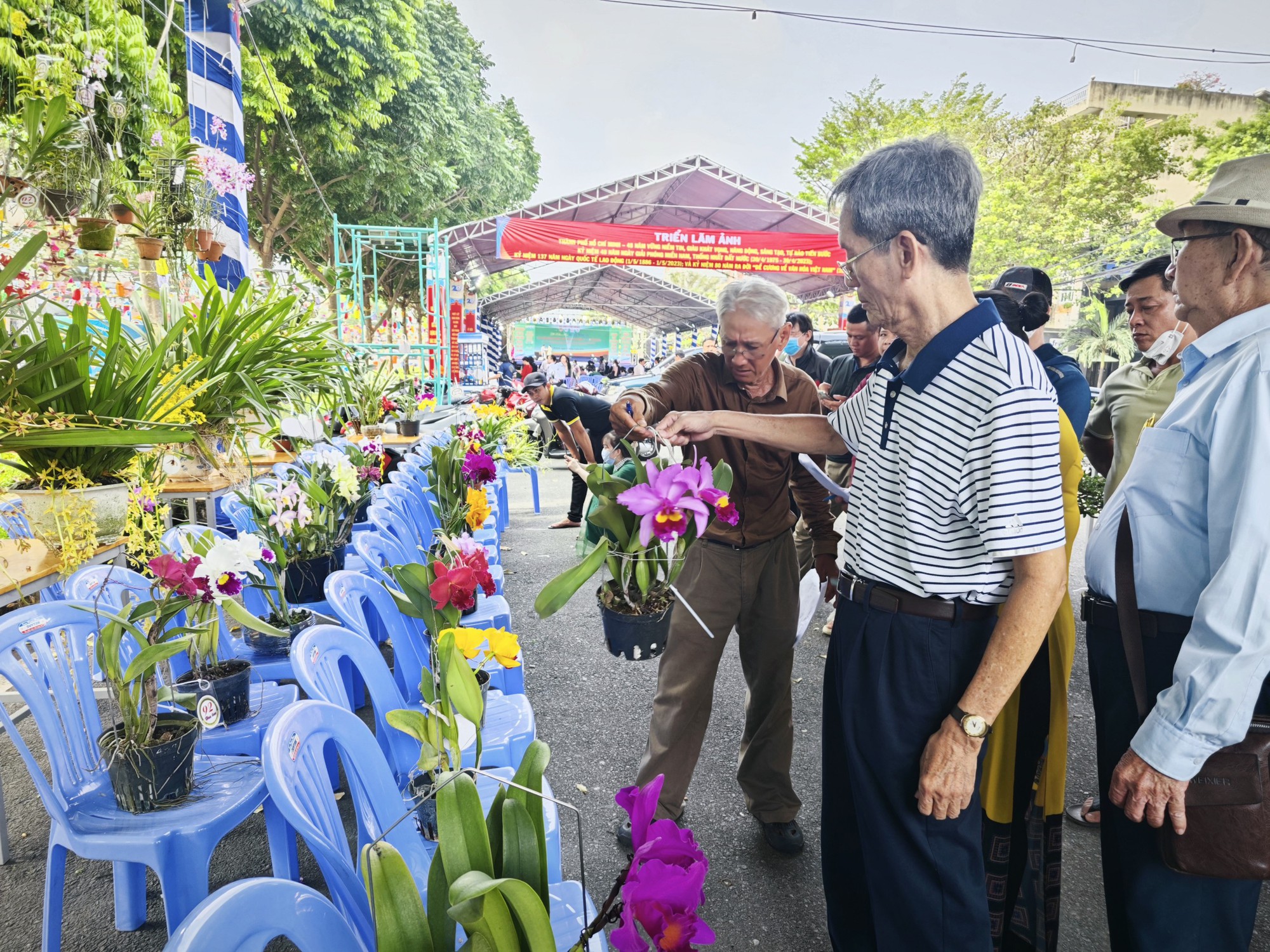 Ngỡ ng&agrave;ng với hoa đẹp tại hội chợ sản phẩm n&ocirc;ng nghiệp - Ảnh 4.