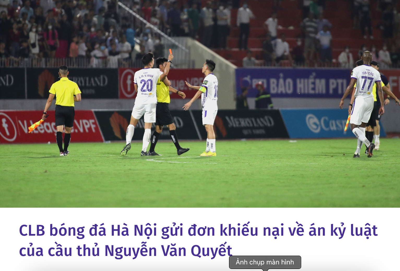 Tranh cãi việc Văn Quyết