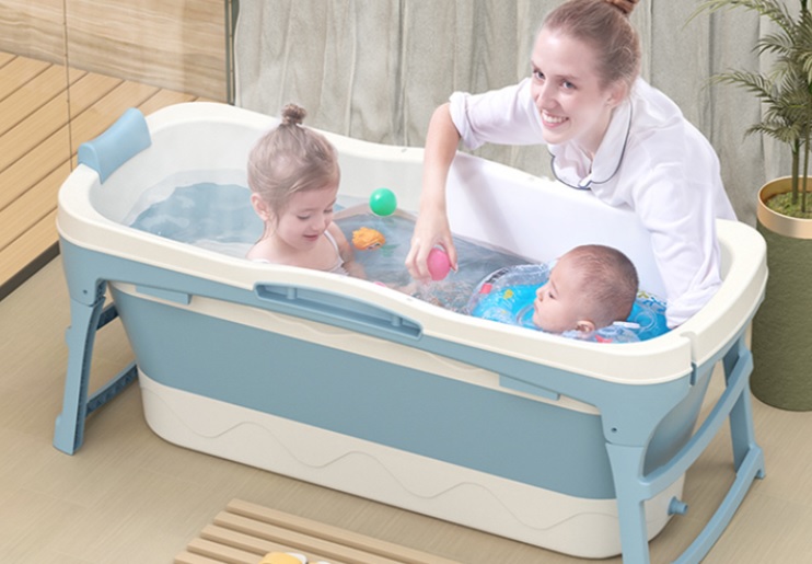 Bồn tắm gấp di động tiện lợi - Ảnh 2.