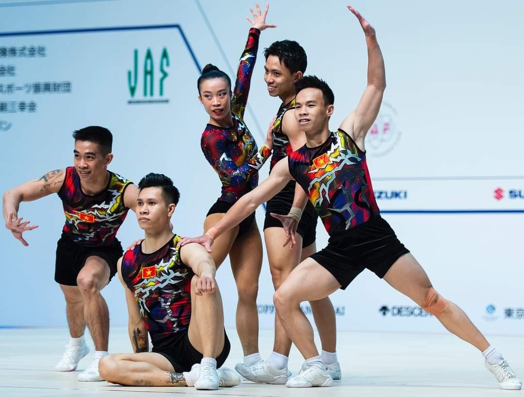 Aerobic Việt Nam gi&agrave;nh HCV World Cup 2023 - Ảnh 1.