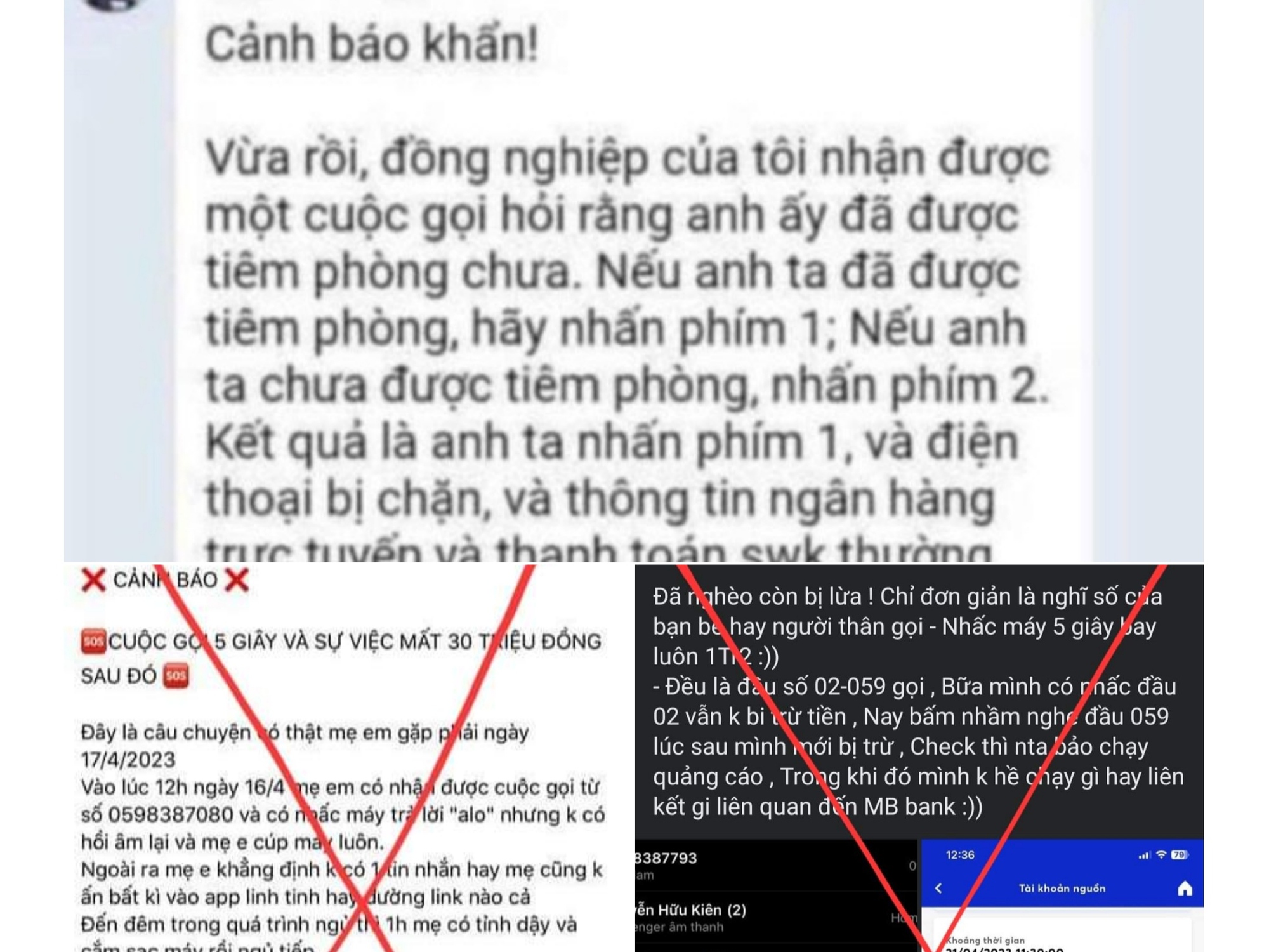 Thực hư thông tin nghe điện thoại bị mất sạch tiền trong tài khoản ngân hàng