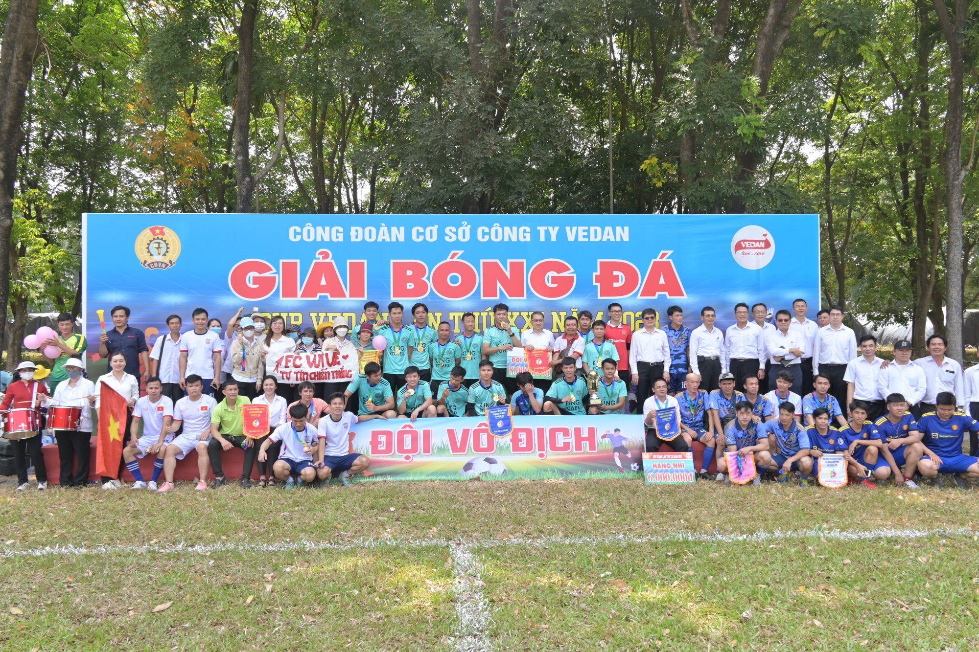 Giải b&oacute;ng đ&aacute; C&uacute;p Vedan 2023: N&acirc;ng cao sức khỏe, thắt chặt t&igrave;nh đo&agrave;n kết - Ảnh 1.