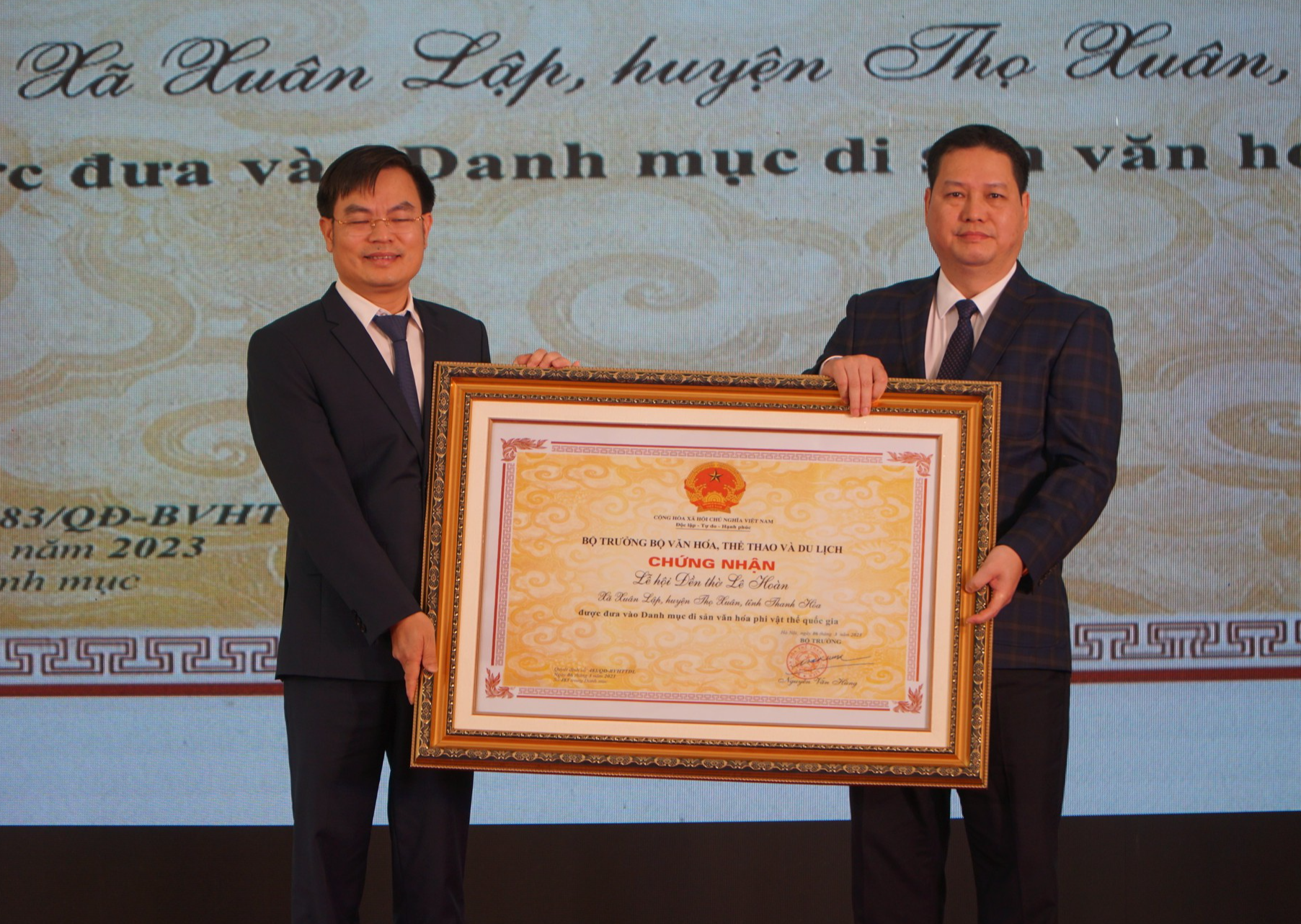 Lễ hội đền thờ Lê Hoàn là di sản văn hóa phi vật thể quốc gia