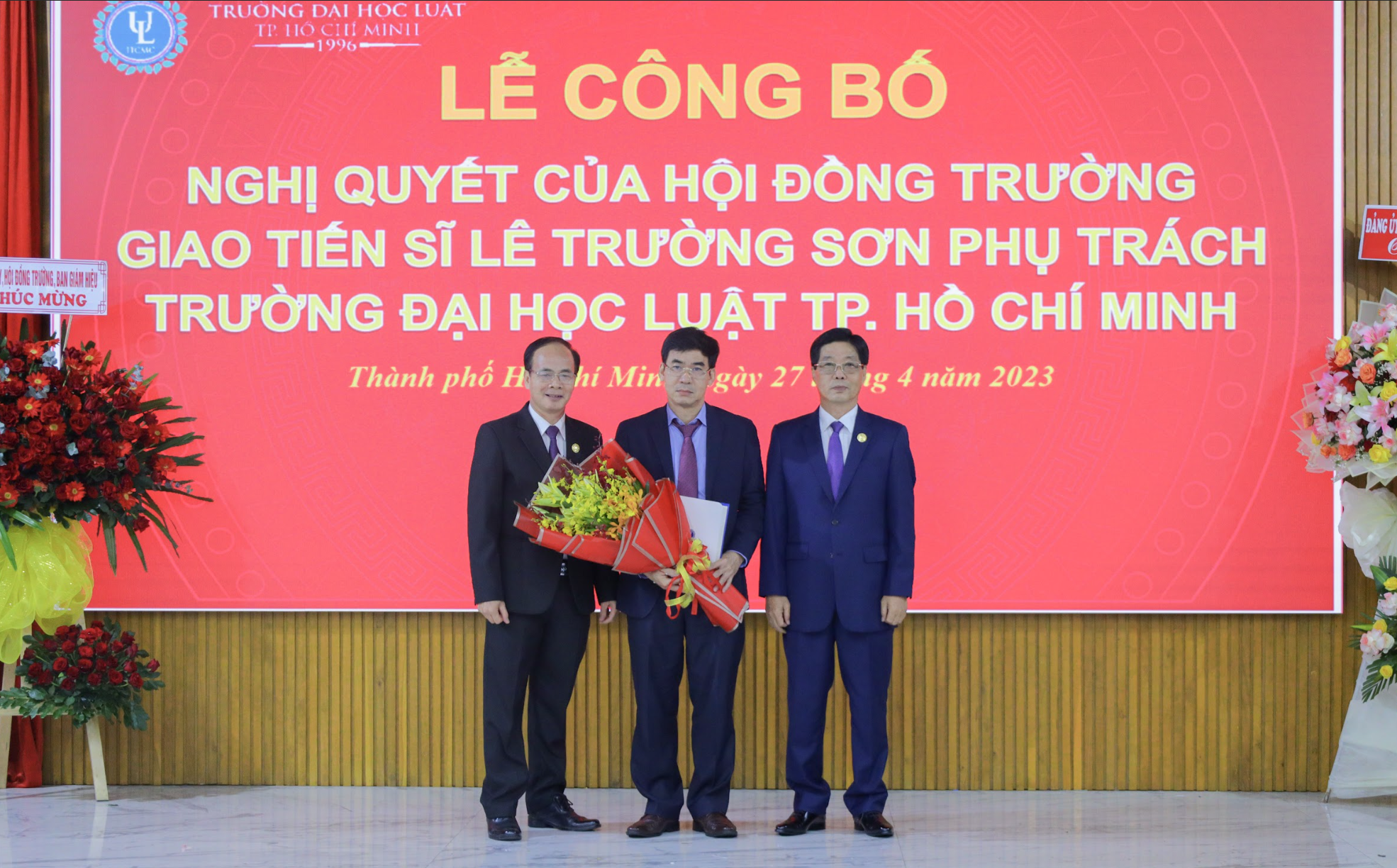 TS Lê Trường Sơn phụ trách Trường ĐH Luật TP HCM
