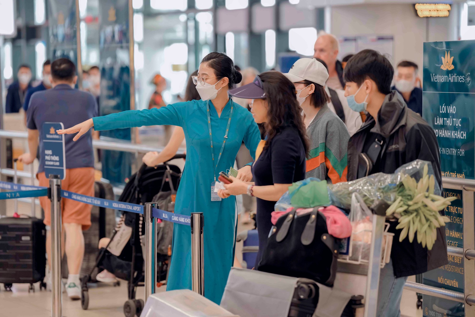 Không khí tại sân bay trước ngày cao điểm