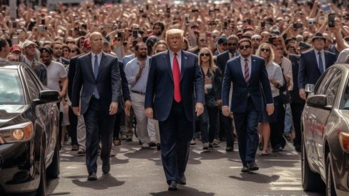 Ảnh cựu Tổng thống Donald Trump tạo ra bởi AI gây sốt