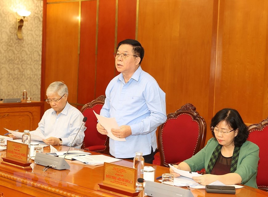 Những h&igrave;nh ảnh Tổng B&iacute; thư Nguyễn Ph&uacute; Trọng chủ tr&igrave; họp Bộ Ch&iacute;nh trị, Ban B&iacute; thư - Ảnh 6.