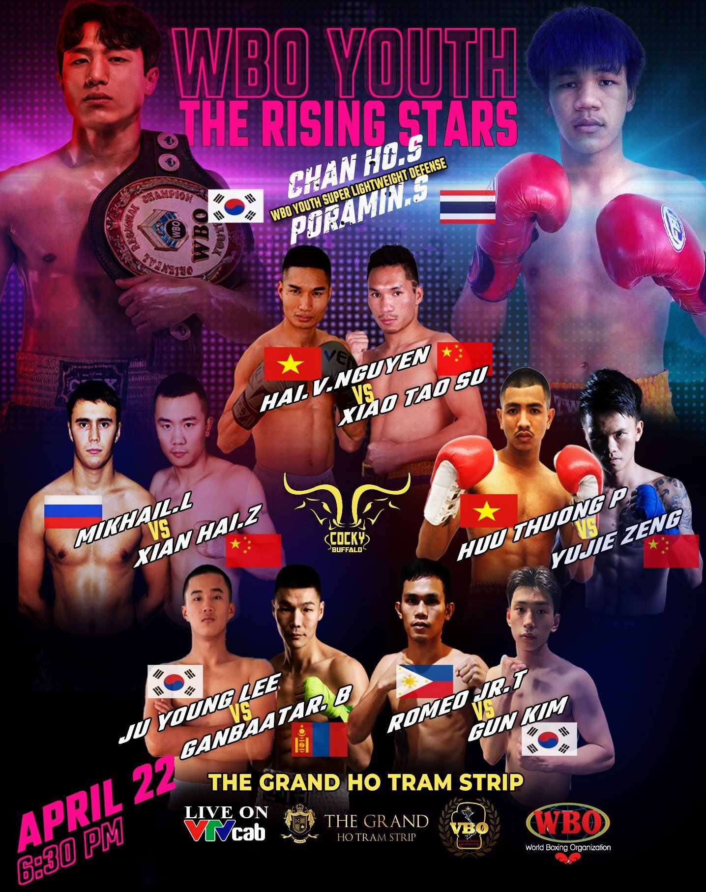 WBO Chapter 3 The Rising Stars: V&otilde; sĩ Việt Nam đại chiến cao thủ Trung Quốc - Ảnh 1.