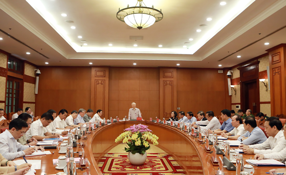 Tổng B&iacute; thư chủ tr&igrave; họp Thường trực Ban Chỉ đạo Trung ương về ph&ograve;ng, chống tham nhũng, ti&ecirc;u cực - Ảnh 1.