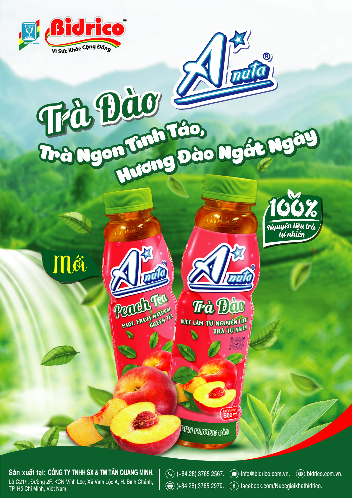 Trà đào A*nuta của Bidrico thanh mát, giải nhiệt - Ảnh 1.