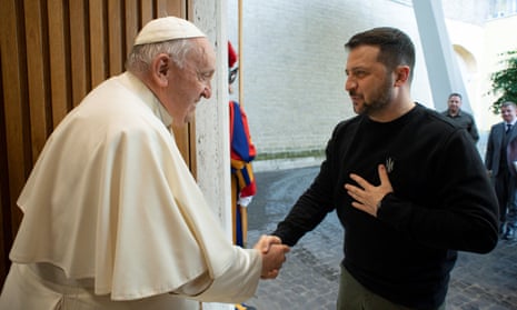 Tổng thống Ukraine, Giáo hoàng Francis hội đàm kín