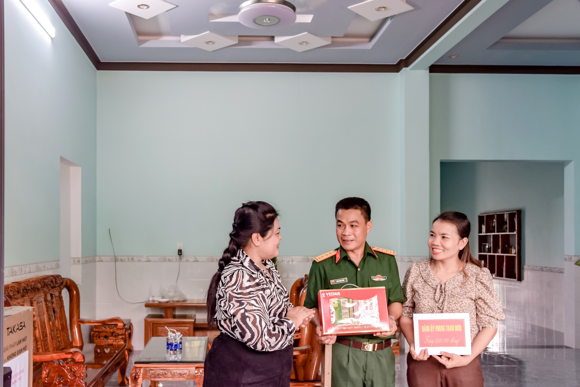 Vedan Việt Nam hỗ trợ sửa chữa nhà cho quân nhân bị thương khi làm nhiệm vụ