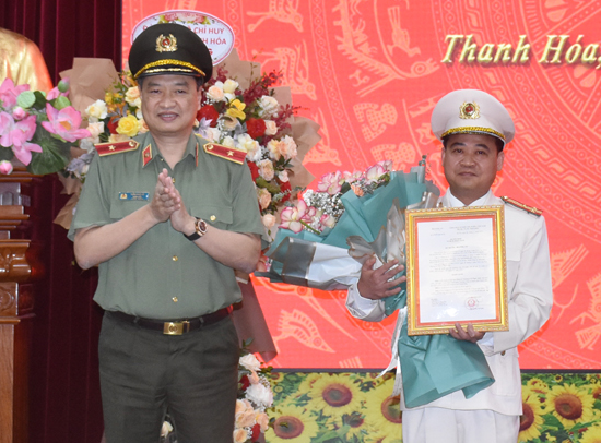 Bộ Công an bổ nhiệm Phó giám đốc Công an tỉnh Thanh Hóa