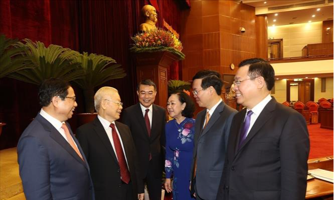 Cận cảnh Hội nghị Trung ương giữa nhiệm kỳ kh&oacute;a XIII th&agrave;nh c&ocirc;ng tốt đẹp