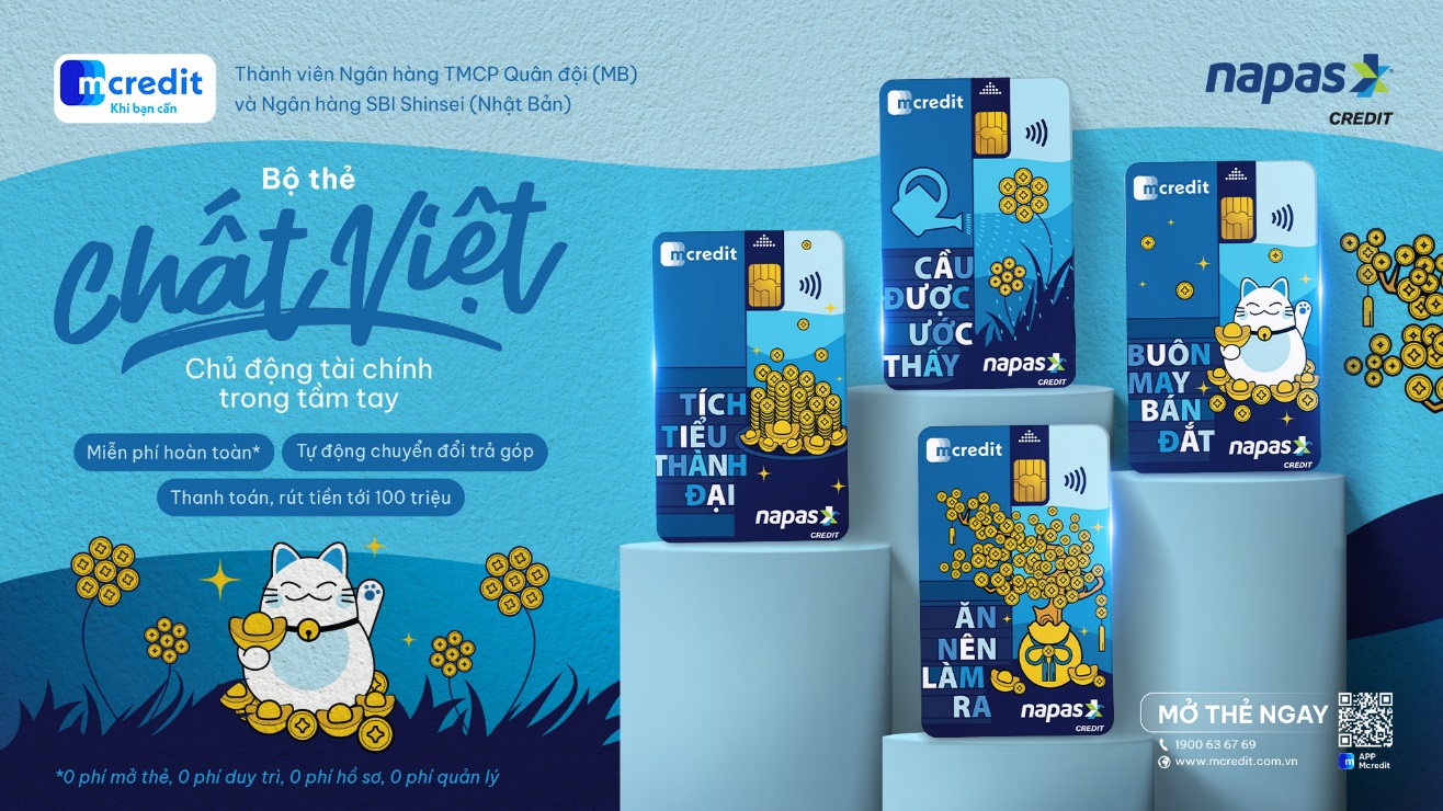 NAPAS hợp tác với Mcredit mở rộng phát hành thẻ tín dụng nội địa