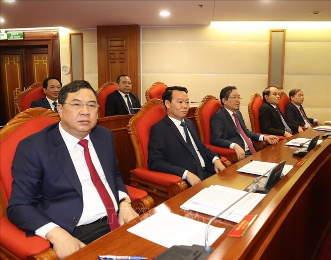 Cận cảnh Hội nghị Trung ương giữa nhiệm kỳ khóa XIII thành công tốt đẹp - Ảnh 7.