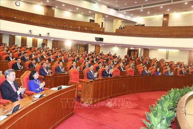 Cận cảnh Hội nghị Trung ương giữa nhiệm kỳ khóa XIII thành công tốt đẹp - Ảnh 6.
