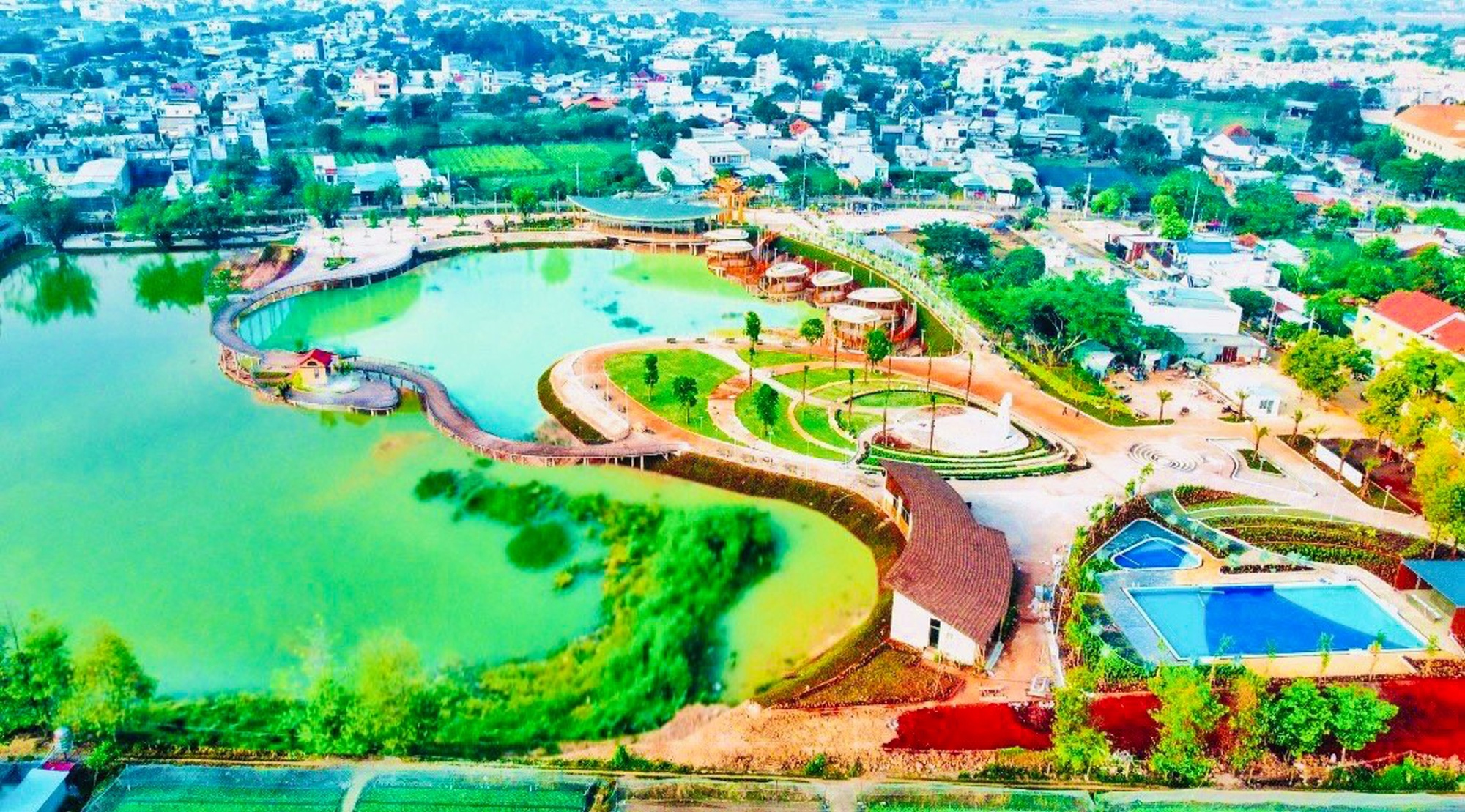 Cận cảnh công viên du lịch sinh thái đầu tiên ở Hóc Môn, mở cửa miễn phí - Ảnh 4.
