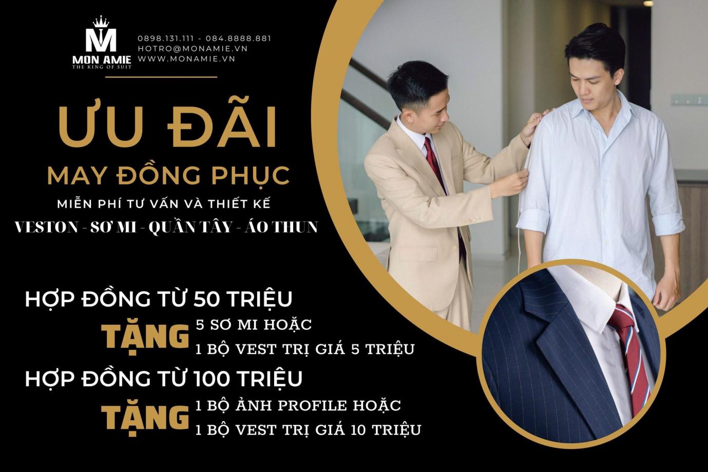 Đồng phục Hoàng Vy Mon Amie ưu đãi lớn cho các doanh nghiệp