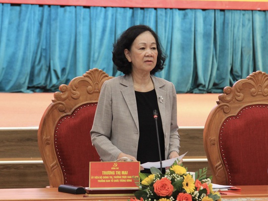 Thường trực Ban B&iacute; thư Trương Thị Mai: Đi đường c&agrave;ng d&agrave;i với Đảng c&agrave;ng tốt - Ảnh 1.