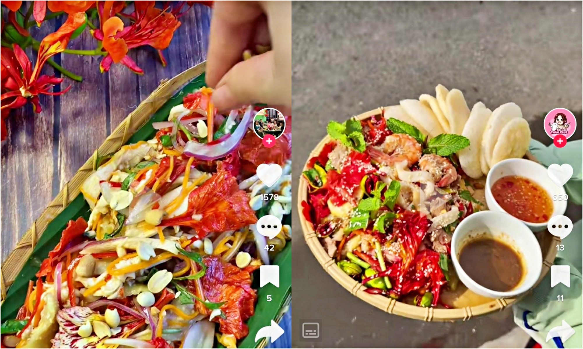 Bắt trend gỏi g&agrave; măng cụt, nhiều m&oacute;n ăn lạ từ hoa, quả đồng loạt l&ecirc;n ng&ocirc;i - Ảnh 3.